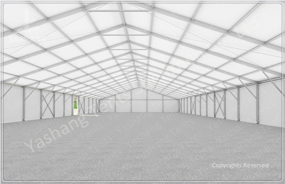 High Performance Outdoor Warehouse Tents White PVC Tarpaulin Storage Marquees Hire