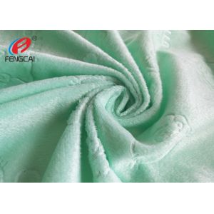 100 polyester emobssed kintting minky plush fabric printed blanket fabric for