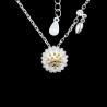 Buy cheap Romantic Cute Accessory Silver Cubic Zirconia Necklace For Girls / Silver 925 from wholesalers
