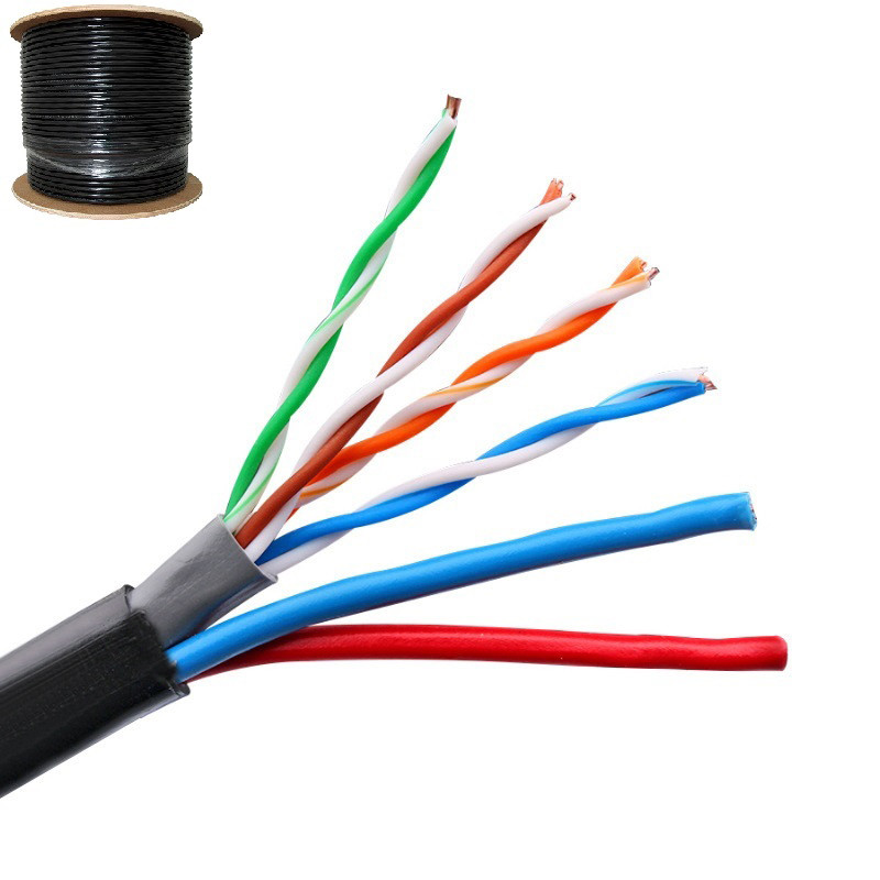Lift Travelling UTP 1000m Cat5e LAN Cable With Power