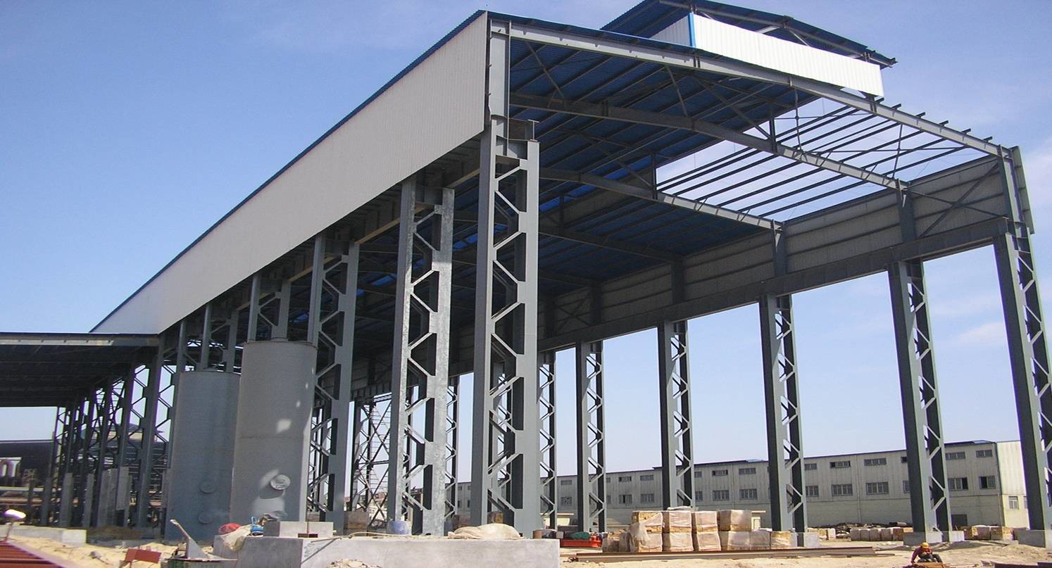 Galvanized Structural Steel Fabrications Factory Shed Buildings For Industry Building