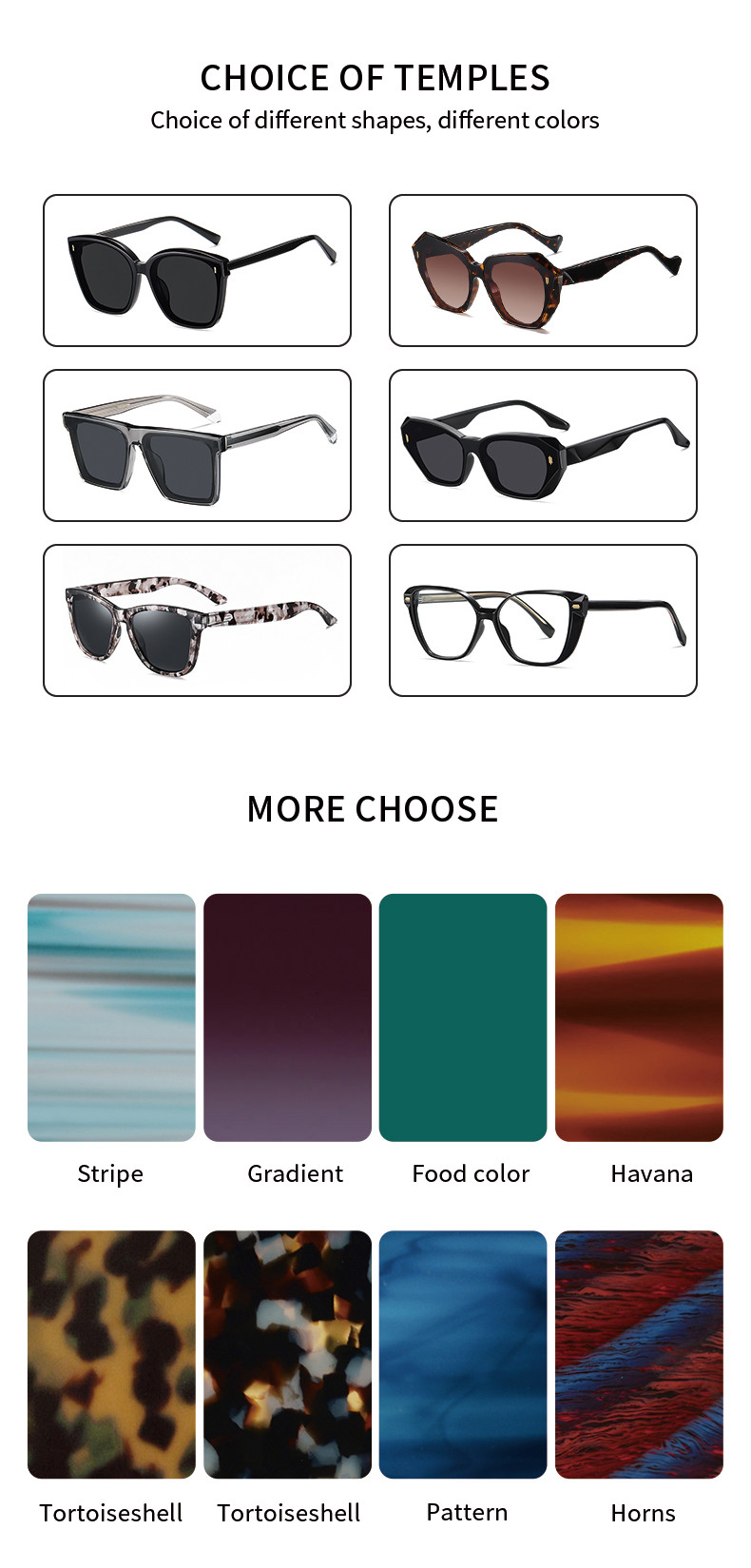 Polarized Acetate Sunglasses Custom Mirror Frame Logo Blue Coating