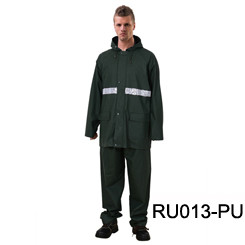 Outdoor Activity Fishing RAINWEAR RR014 Rubberized Polyester PVC Waterproof Rain Suit
