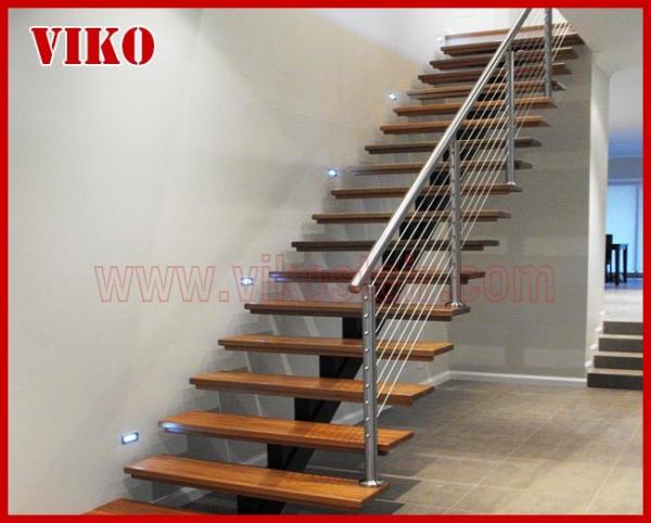 Steel Cable Stair VK72SC Handrail 304 Stainless Steel Aluminum Baluster Treed