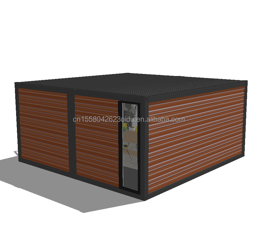 Galvanized Steel Bending 180g 20ft Double-Story Wooden Cabin Modular Prefab House for Urban Living or Vacation Rentals