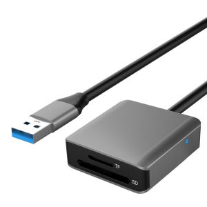 USB3.2 Type A Gen 1 2 In 1 Card Reader With 20cm USB A Extension Cable Manufactures