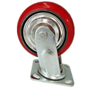 China 8 Inch Polyurethane Caster Wheel Cast Iron Casters Heavy Casters on sale