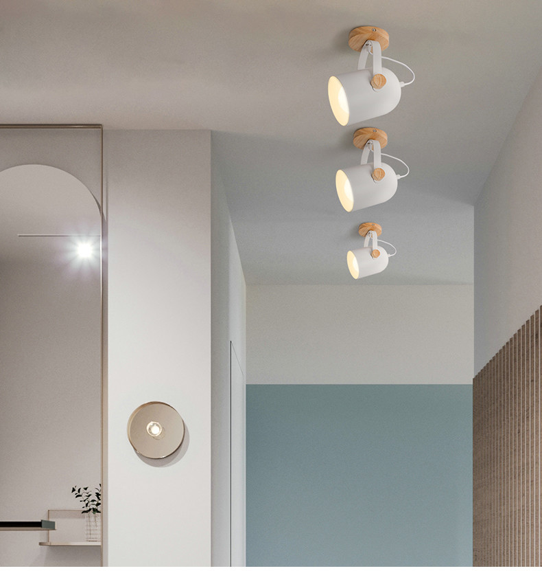 Wooden Ceiling Lamp Modern LED Ceiling Light for Bedroom Living Room Corridor Kitchen Indoor Lighting(WH-WA-21)