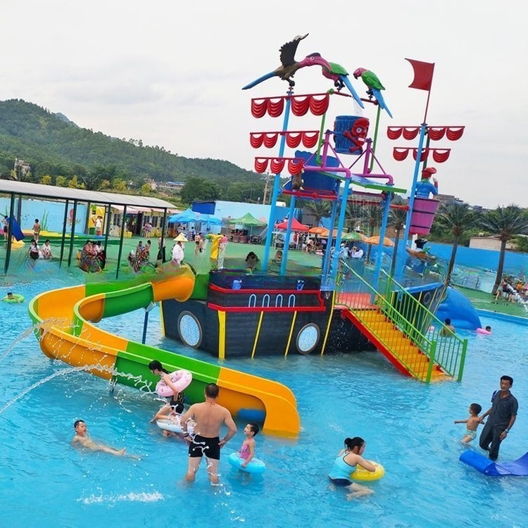 Customized Water Park with Colorful Water Rides Equipment