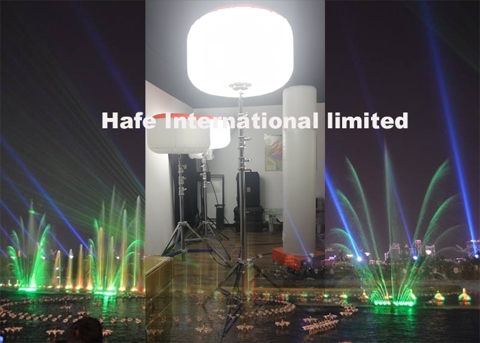 Metal Halide Balloon Construction Work Lights With 360 Deg Illumination For Railway Road