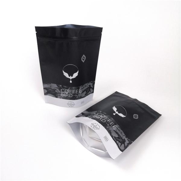 Food Grade Stand Up Plastic Pouches Zip Aluminum Foil Coffee Bag Gravure