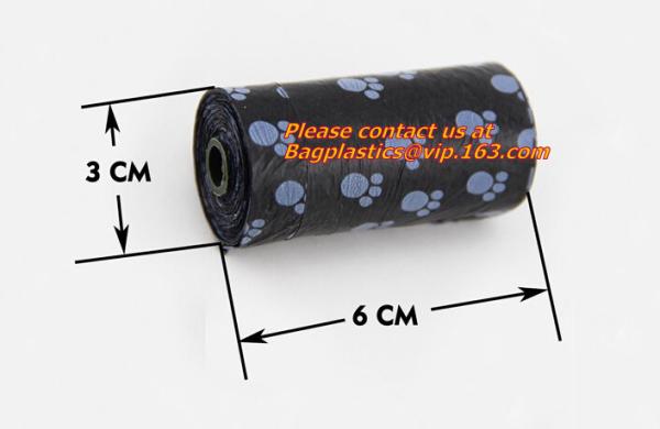 Promotional Custom Logo Pet Waste Bag With Holder, Eco-friendly Plastic Dog Pet