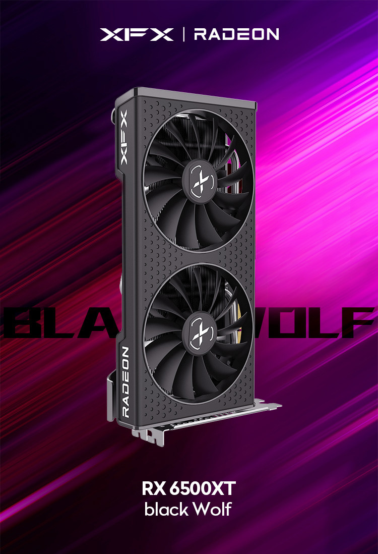 RX6500xt 4gb GPU Graphics Card GDDR6 AMD Gaming PC Video Card