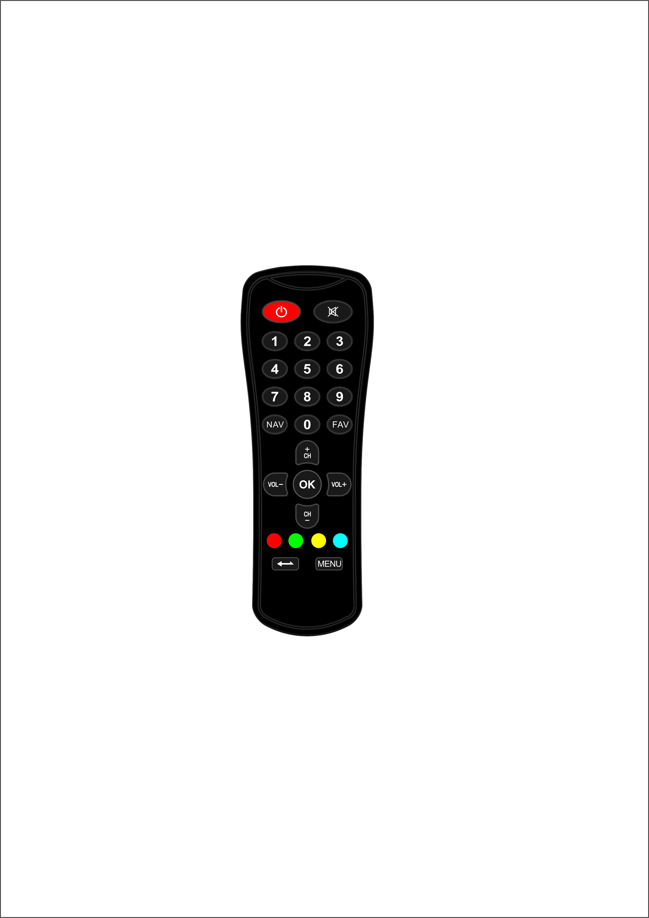 Beautiful Apperence IR TV Remote , TV IR Remote Control Stand High Compression Strength