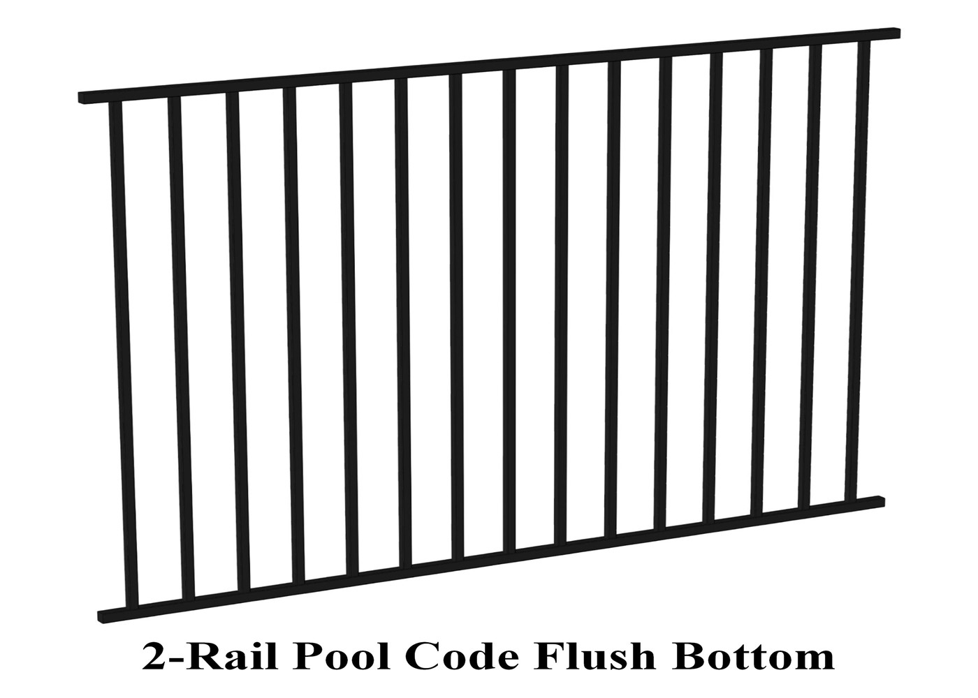 2 rails top and bottom flush upright rails powder coated pool fencing panels 1250mm x 2300mm spacing 90mm