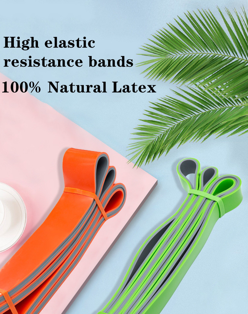 2080mm Pull Up Yoga Resistance Band Easy To Carry Two Colors