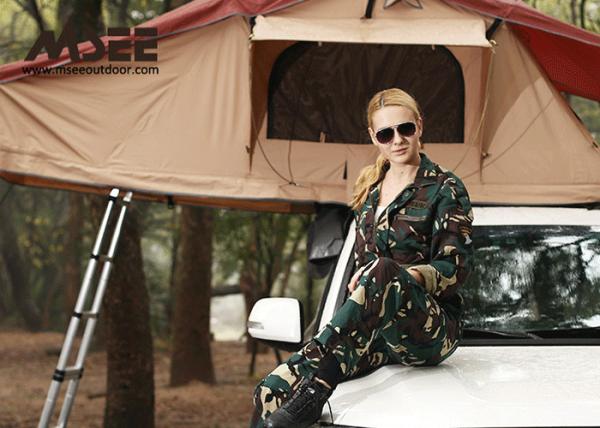ABS Material Outdoor Camping Tent On Top Of Car , Car Roof Rack Tent Eco