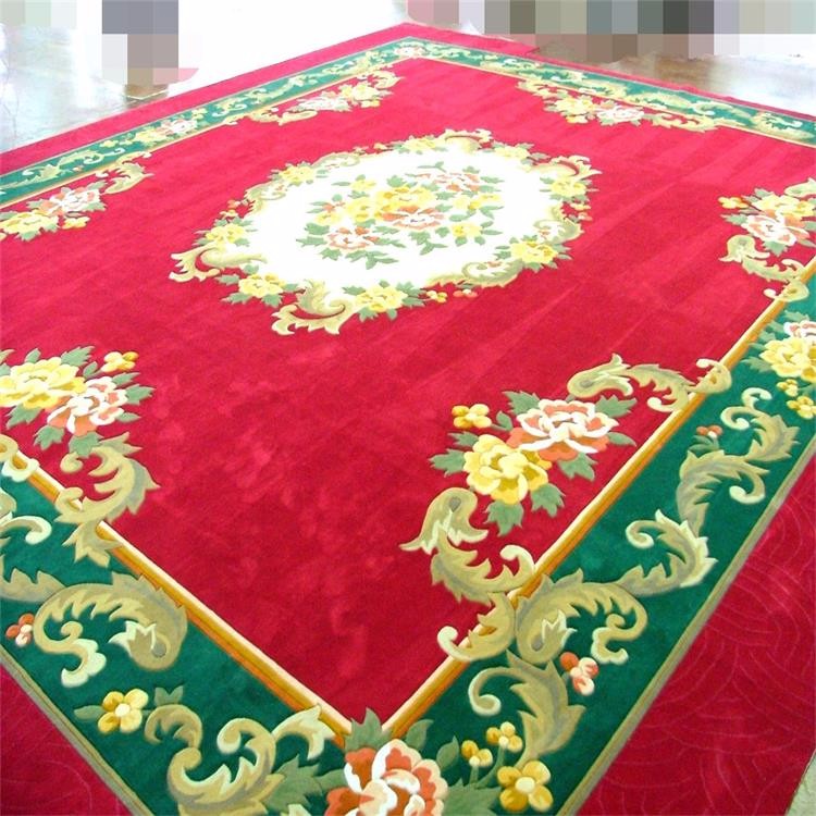 Traditional Handmade Woollen Carpet , Hand Tufted New Zealand Wool Rug