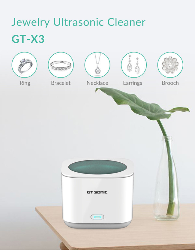 20W Small Ultrasonic Jewelry Cleaner With 12V 5A Adaptor