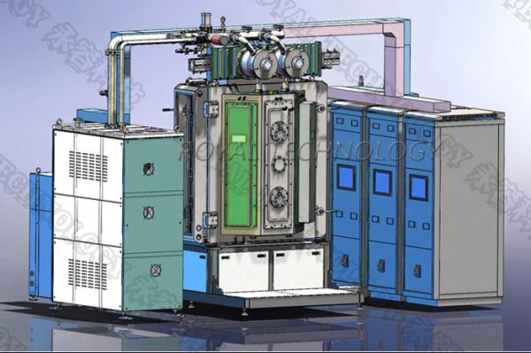 PVD Vacuum Metallizing Equipment on Copper Valves , Plumber Fittings / Chrome