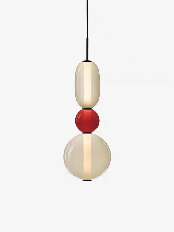 Personality Led Pendant Chandelier Light Glass Ceiling Kitchen Lights