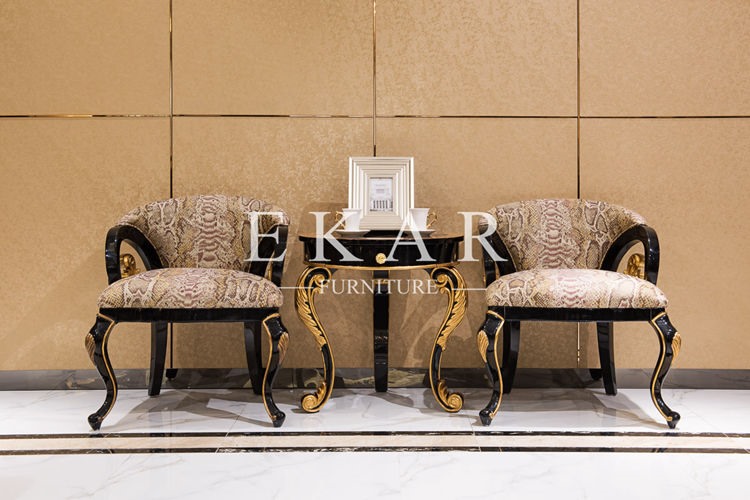 Home Furniture Lobby Lounge Lightweight Wood Types Classic Italian Furniture Chairs&Reclin