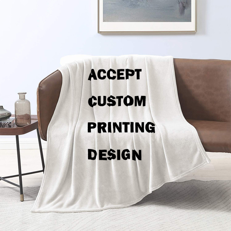Soft Digital Printed Flannel Blanket , Airplane Home Fleece Blanket