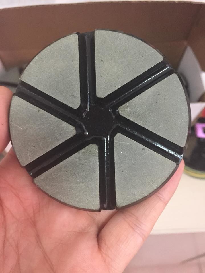 3 Inch ceramic bond concrete polishing pads for fast grinding concrete floors with velcro backing