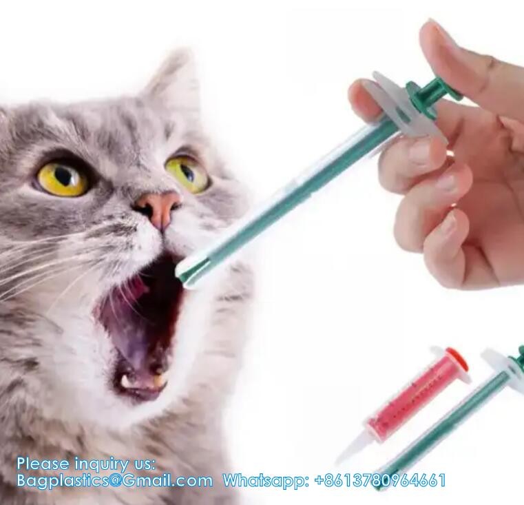 Dual Purpose Pet Pill Feeder Gun Pet Dog Cat Pill Gun Capsule Medication Syringe Medicine Syringe Feeding