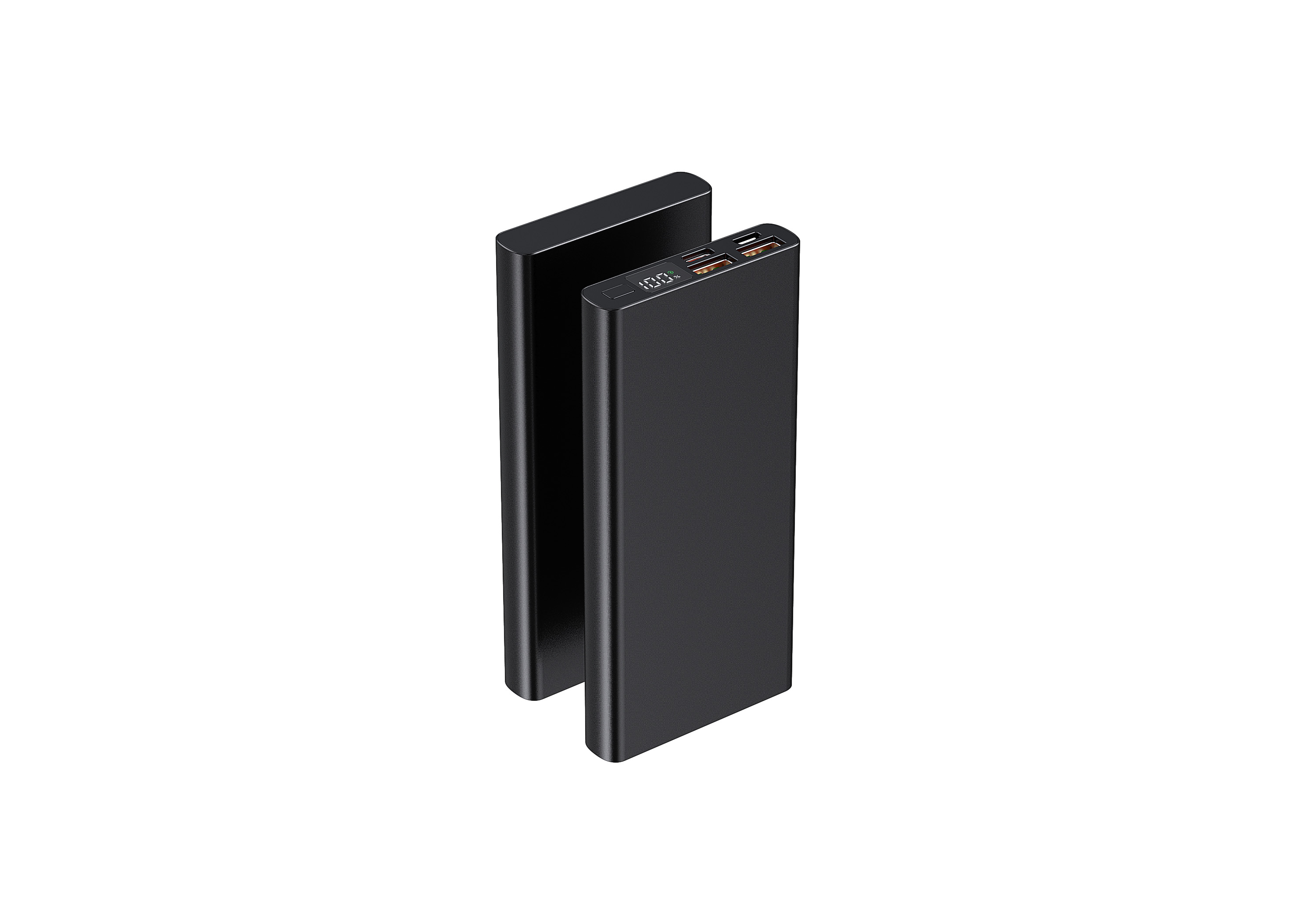 Quick Charge 3.0 22.5W 10000mAh/20000mAh Metal Power Bank for Mobile Devices Charging