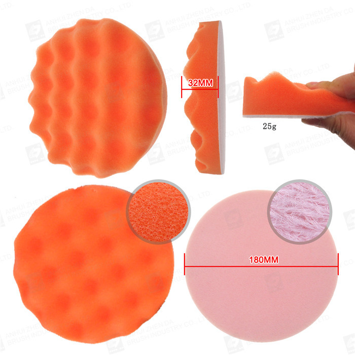 9pcs 7 Inch Car Polishing Sponges With M14 Drill Adaptor