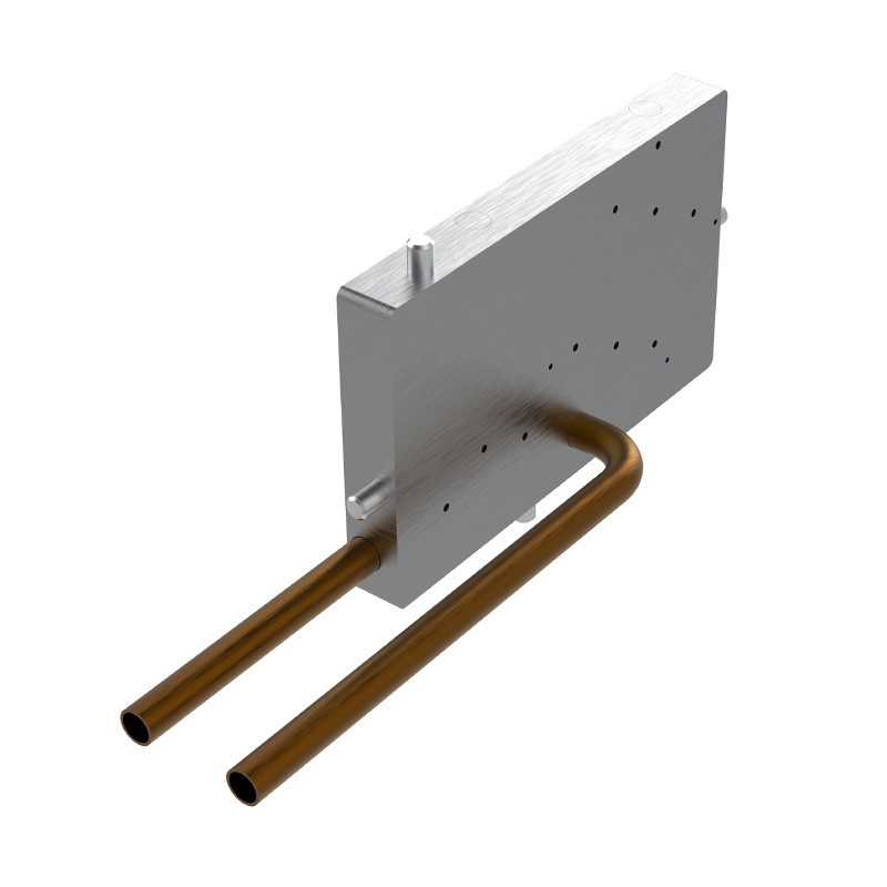 CNC Machining Water Cooled Heat Sink Aluminum Cold Plate With Copper Pipe