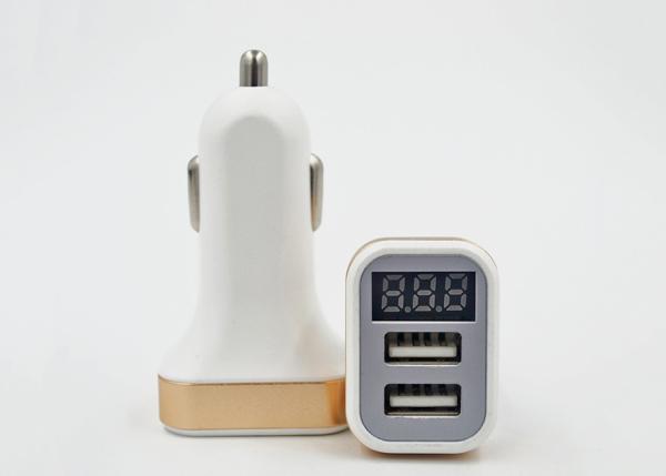 Fast Multiple Electric Car Charger Adapter Dual USB Ports Car Plug LED Light For