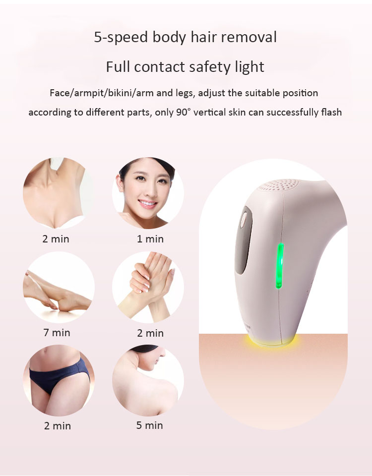 Skin Rejuvenation Portable Laser Hair Removal Machine Home Use Beauty Device