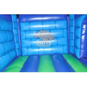 Mickey Mouse Inflatable Bouncer Blue Inflatable Jumping House With Slide