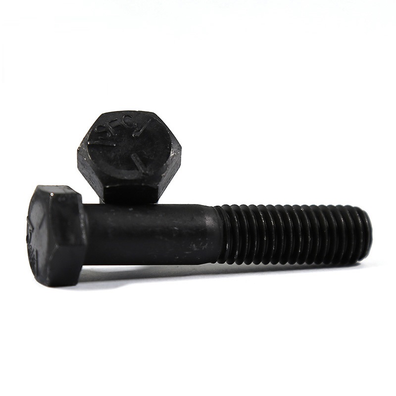 High Strength DIN933 Carbon Steel Hexagon Bolt with Oxidation Blackened Outer Hex Head