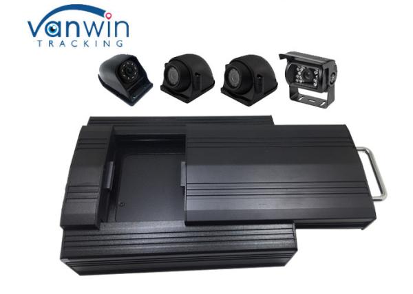 4G 4 Channel GPS Video vehicle dvr system with 2 Tera HDD Storage 4 Cameras