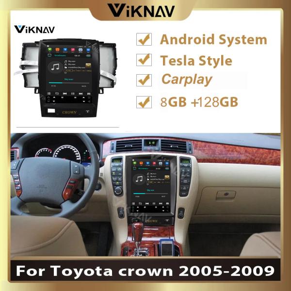 10.4inch Android Touch Screen Stereo For Toyota Crown 12th generation Multimedia