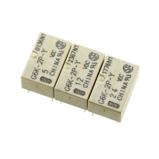 Hot selling relays G6K-2P-Y-5VDC G6K-2P-Y-12VDC G6K-2P-Y-24VDC 8pin DIP original
