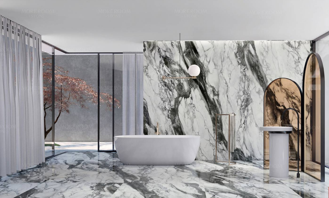 Polished/Matte Porcelain Tile Finish Full Body Sintered Stone Bench Top for Bathrooms