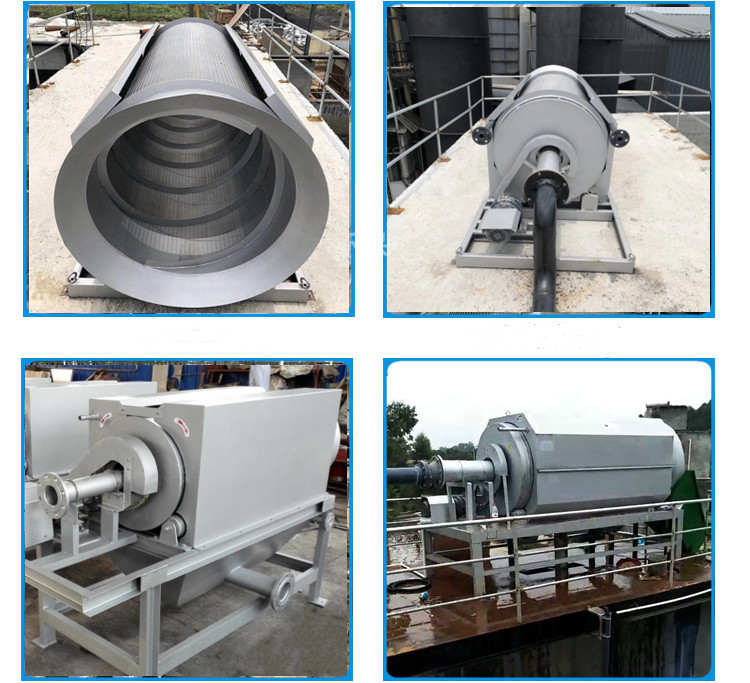 Rotating Microfliter for Food Beverage Shops Stainless Steel 304/316 Rotary Drum Screen