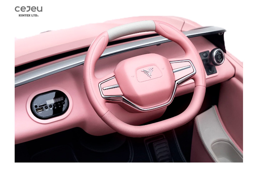 pink 12V10A Kids Ride On Toy CarWith Parental Remote Control