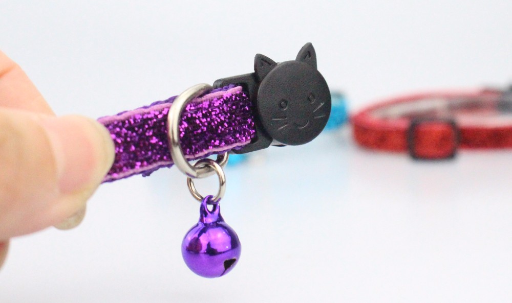 Adjustable Size Small Safety Nylon Gerrit Material Cat Collar For Pet