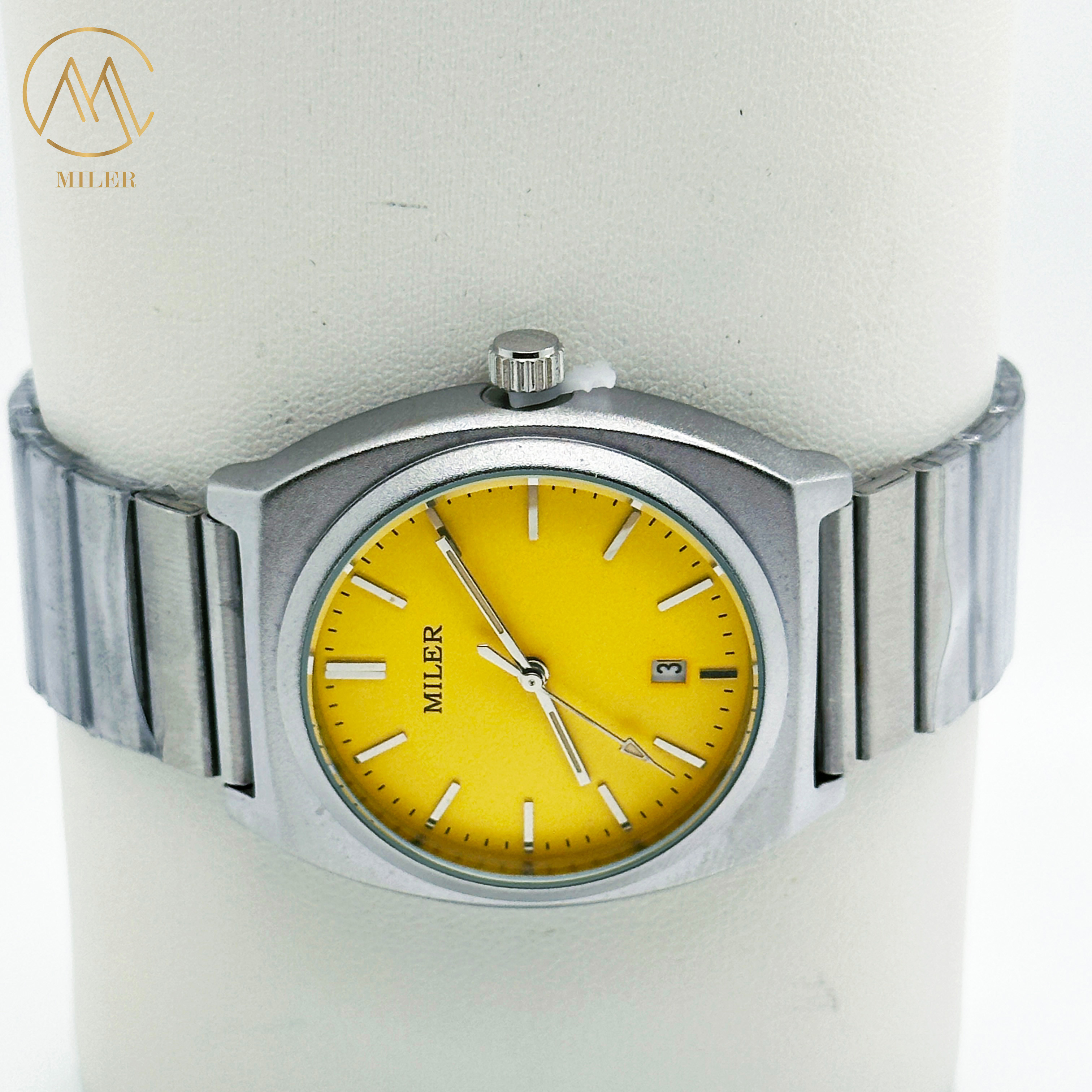 Fashion Dopamine Calendar Luxury Stainless Steel Wrist Watch For Men And Women