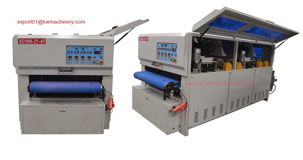 KC1000-2YP-4R 18 discs sanding brush 4 long sanding roller sanding machine