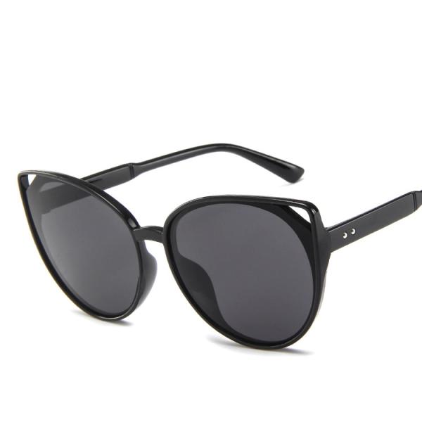 Female Silver Pink Lens Sunglasses Round Rose Gold Frame Retro Color Mirror Lens