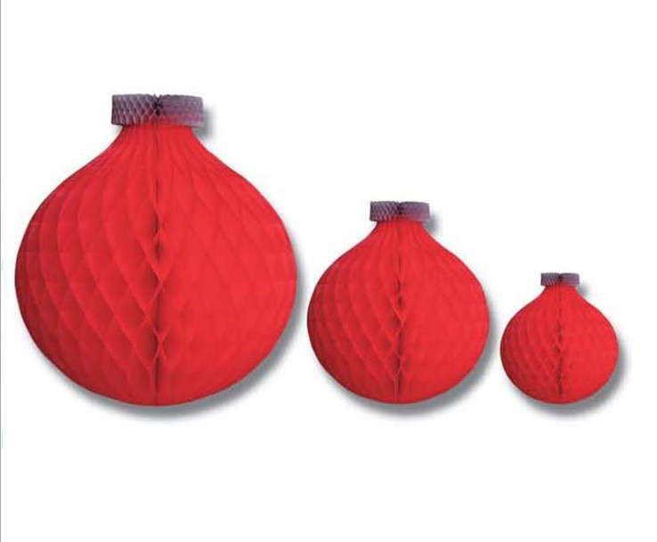 Paper apples, bananas and oranges