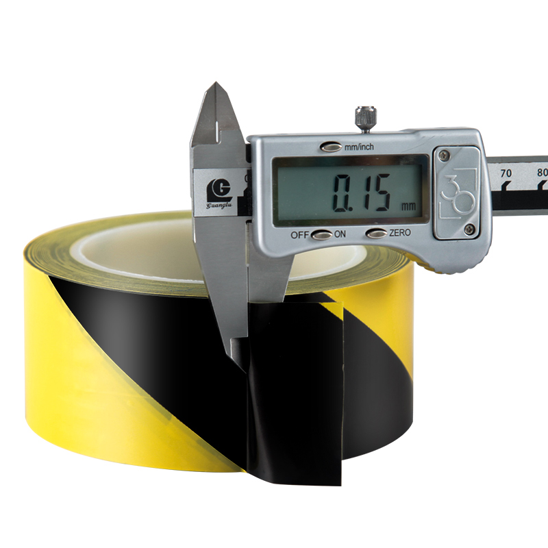 PVC Warning Danger Tape Yellow Adhesive Barricade Caution PVC Tape Roll