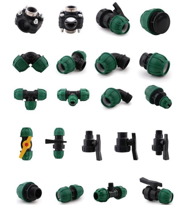 PP Polypropylene Compression Single Double Union Ball Valve Water Pipe Fittings for Irrigation