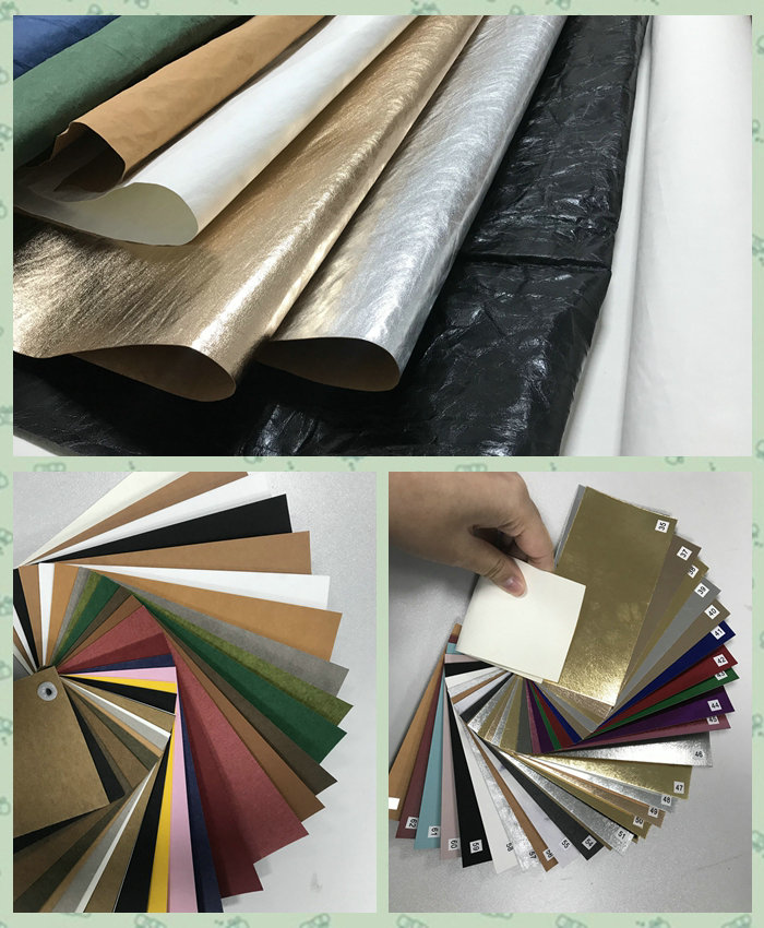 Fabric Material Full Colour 0.55mm Thick Washable Kraft Paper Roll 1.5m Width